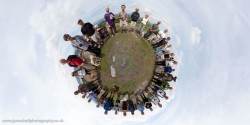Little Planet projection of the OFC walk to Orrest Head