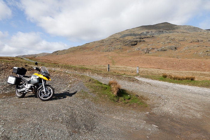 Coniston Old Man with BMW R1200GS