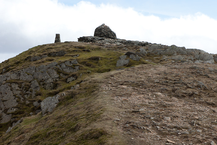 Summit of Coniston Old Man in the Lake District.