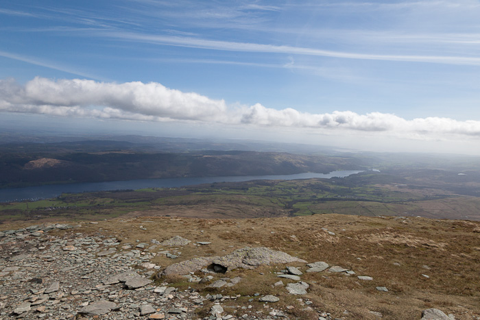 Coniston Old Man view towards Windermere
