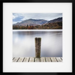 Coniston Jetty Post Framed Print
