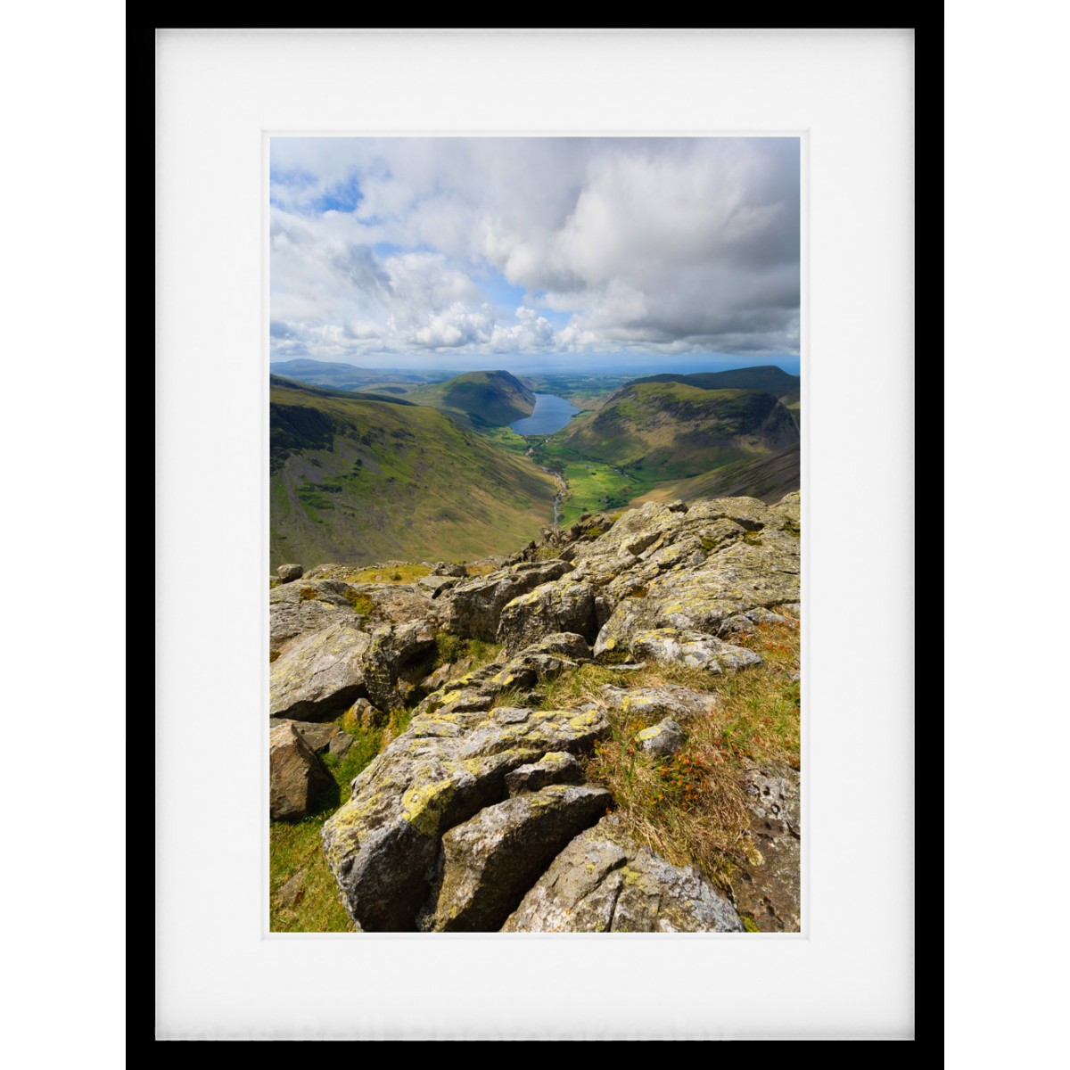 Wasdale from Great gable Framed print