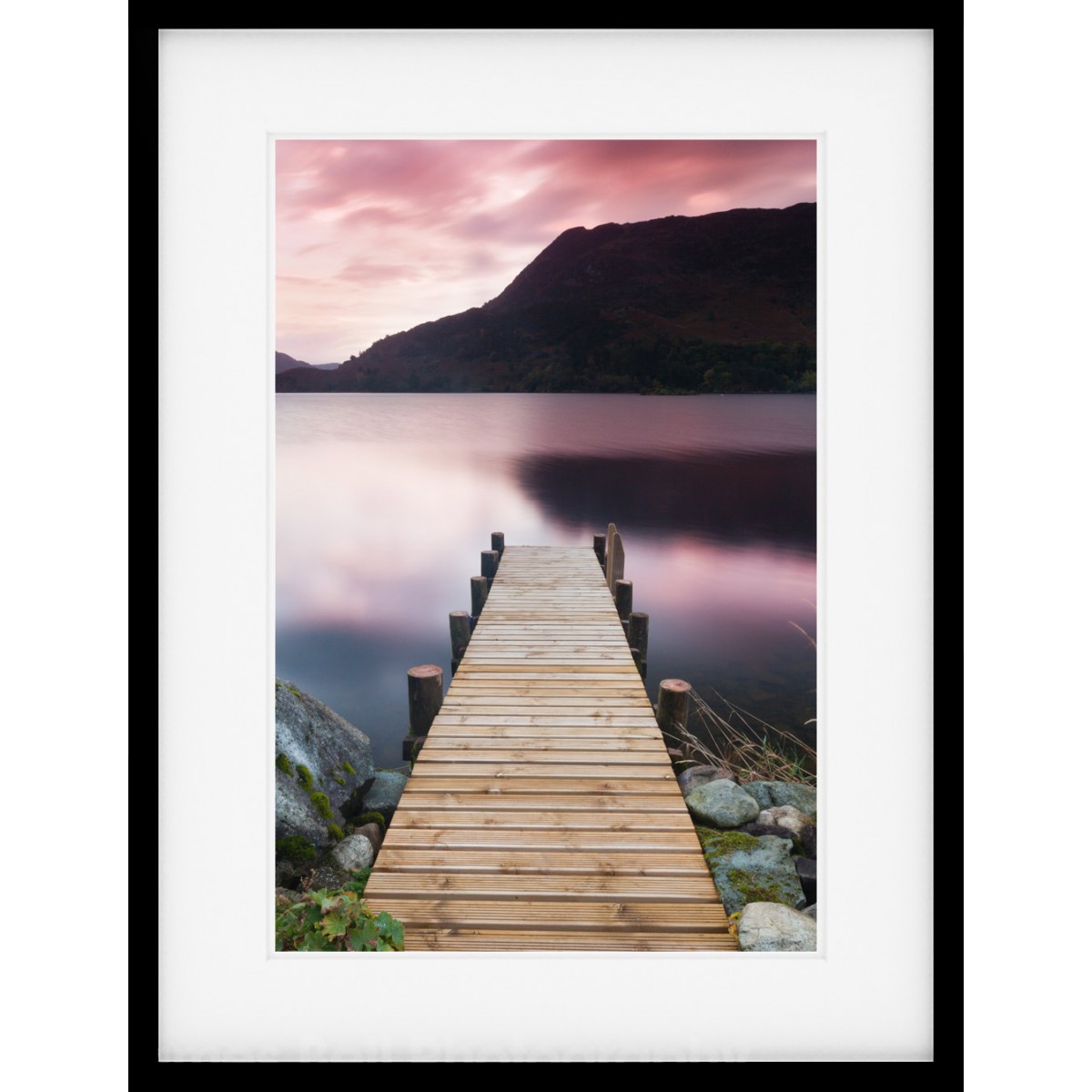 Ullswater Jetty Sunrise Framed Print