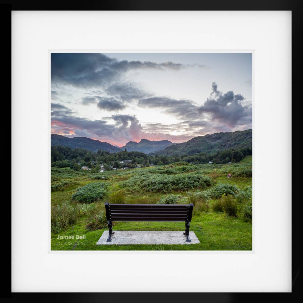 Rest with a view framed print