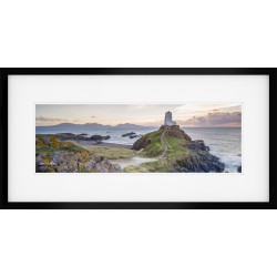 Llanddwyn Island Panorama framed print