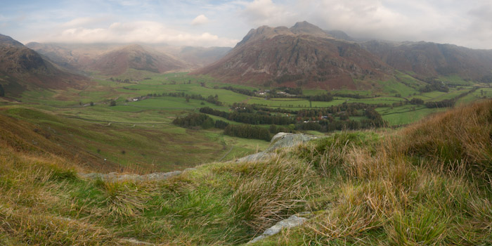 Langdale Pikes Panorama