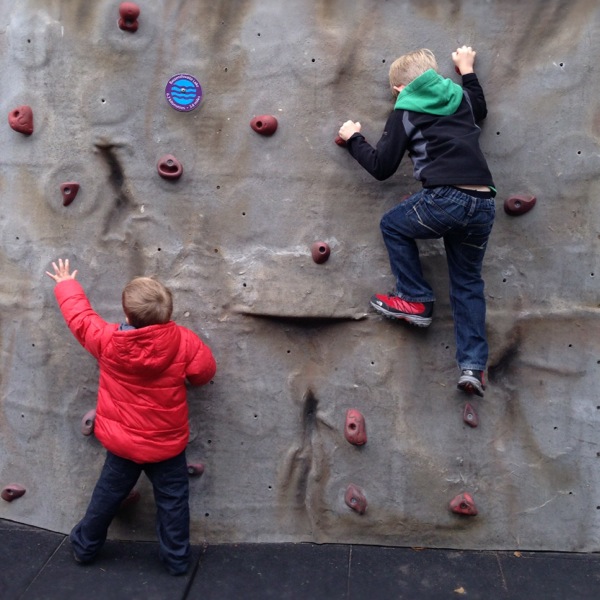 Climbing Wall at Brockhole