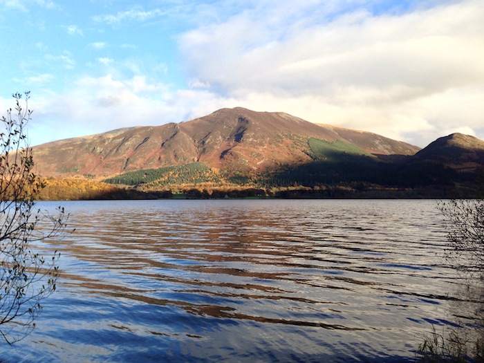 Skiddaw over Bassenthwaite in the Lake District