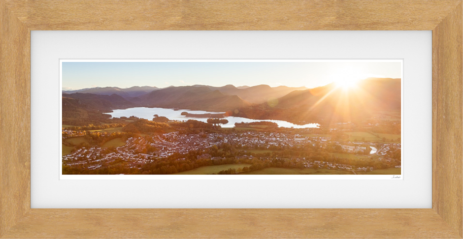 Sunset over Keswick print for purchase by James Bell