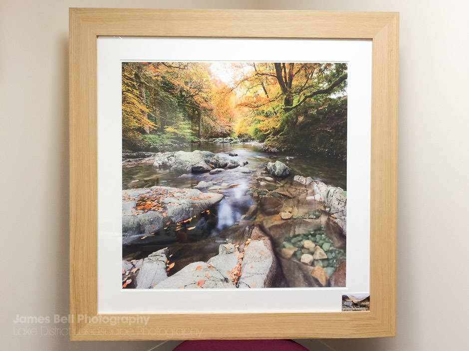 Oak Framed Eskdale River Print by James Bell