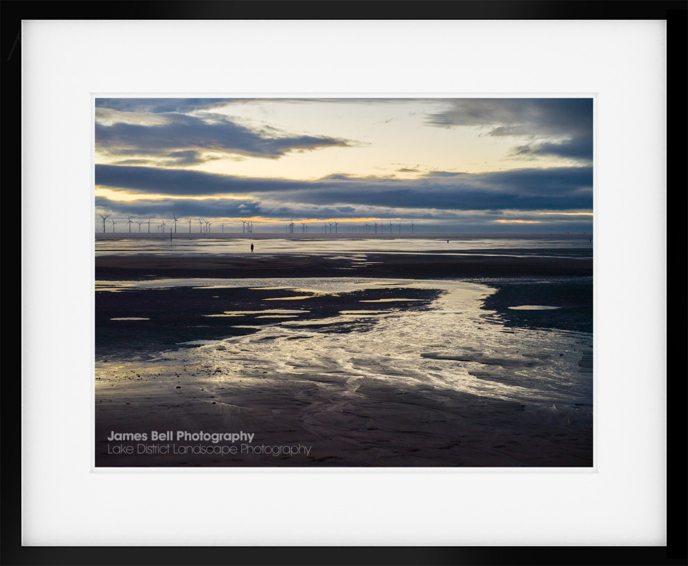 Sunset at Crosby Beach - Framed print
