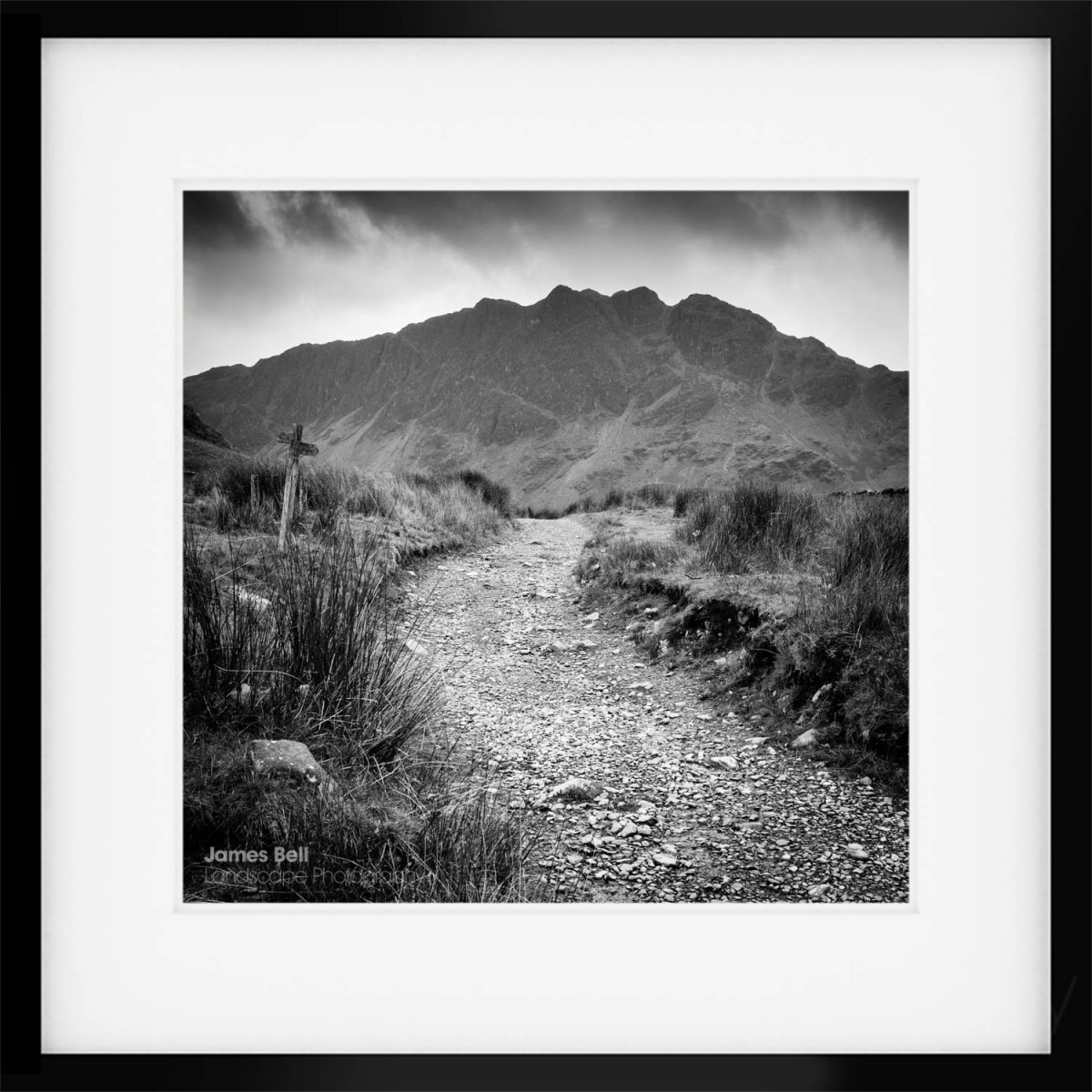 Path with Haystacks in the background